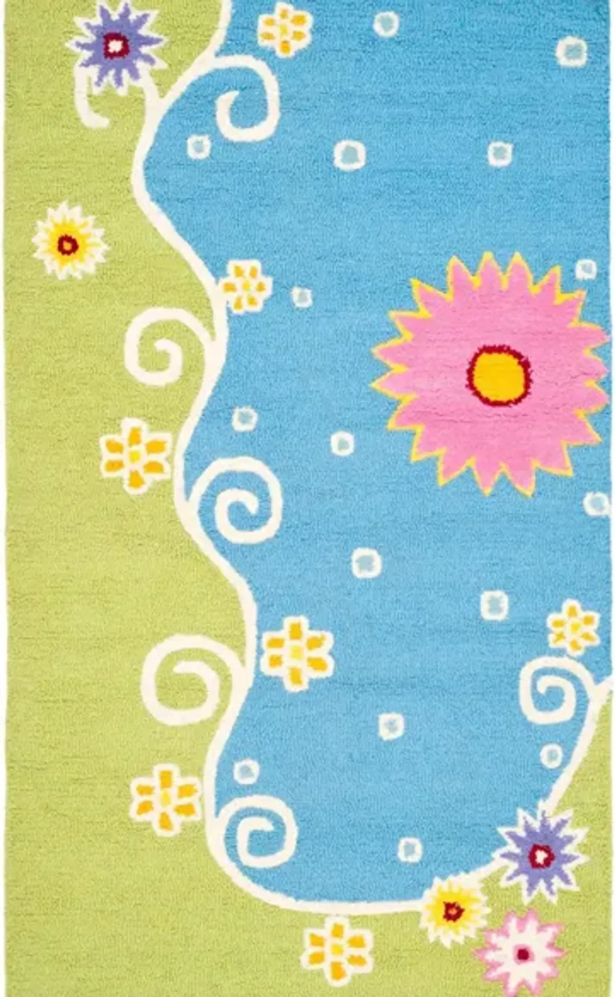 Winterbourne Kid's Rug in Blue/Green by Safavieh