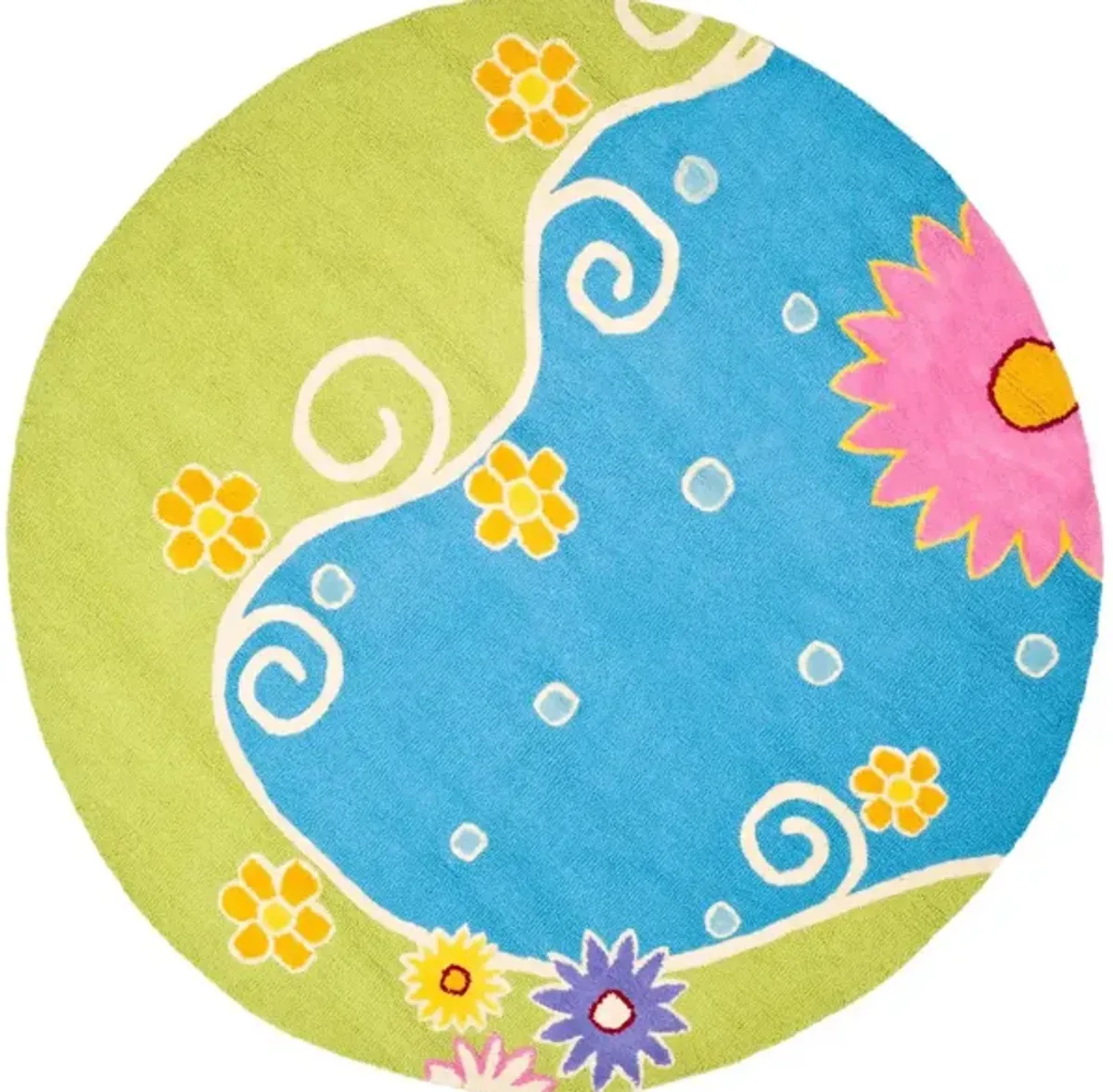 Winterbourne Kid's Rug in Blue/Green by Safavieh