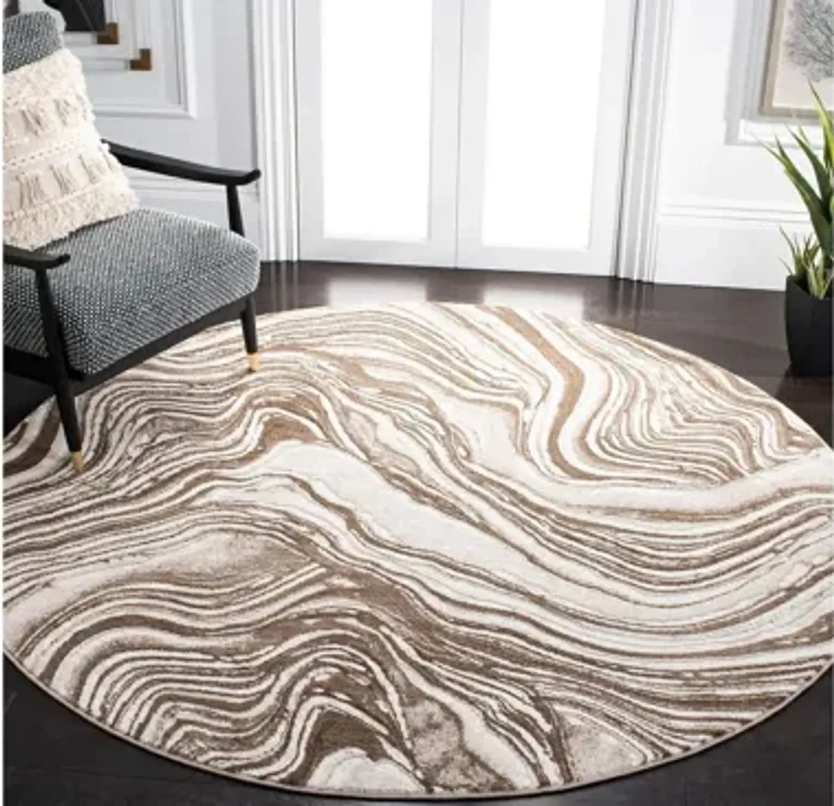 Luanne Round Area Rug