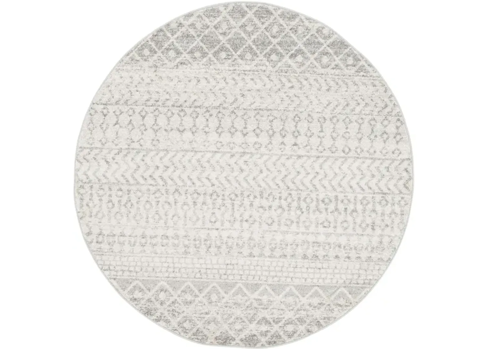 Elaziz Area Rug in Light Gray, Medium Gray, White by Surya