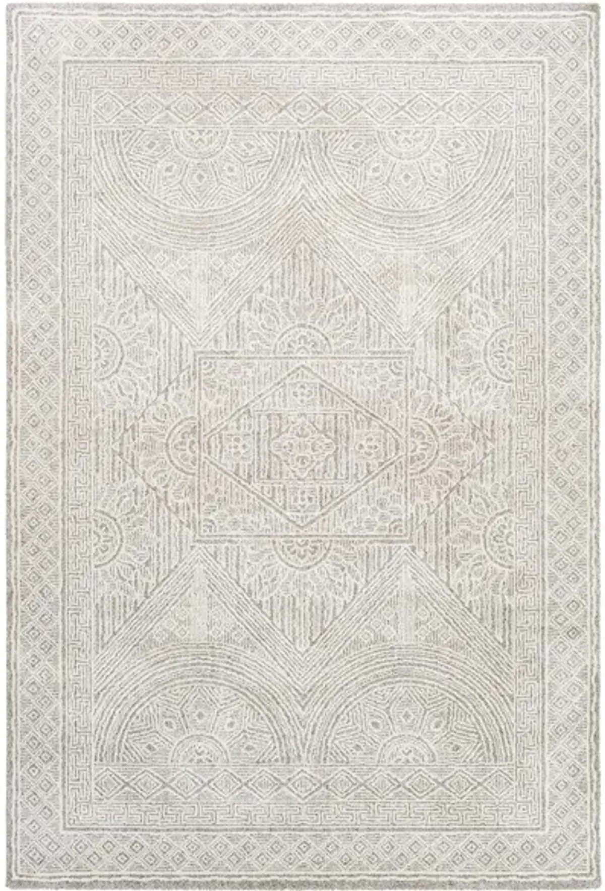 Gavic Rug in Cream, Beige, Light Gray, Taupe, Charcoal by Surya