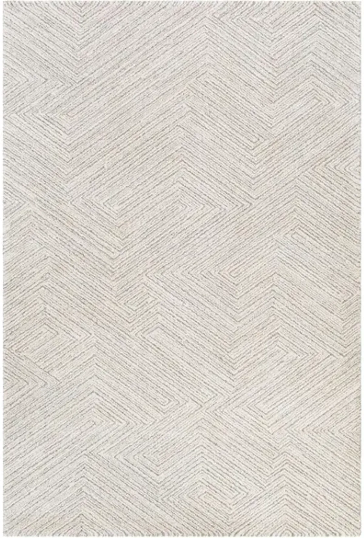 Gavic Rug in Cream, Beige, Light Gray, Taupe, Charcoal by Surya