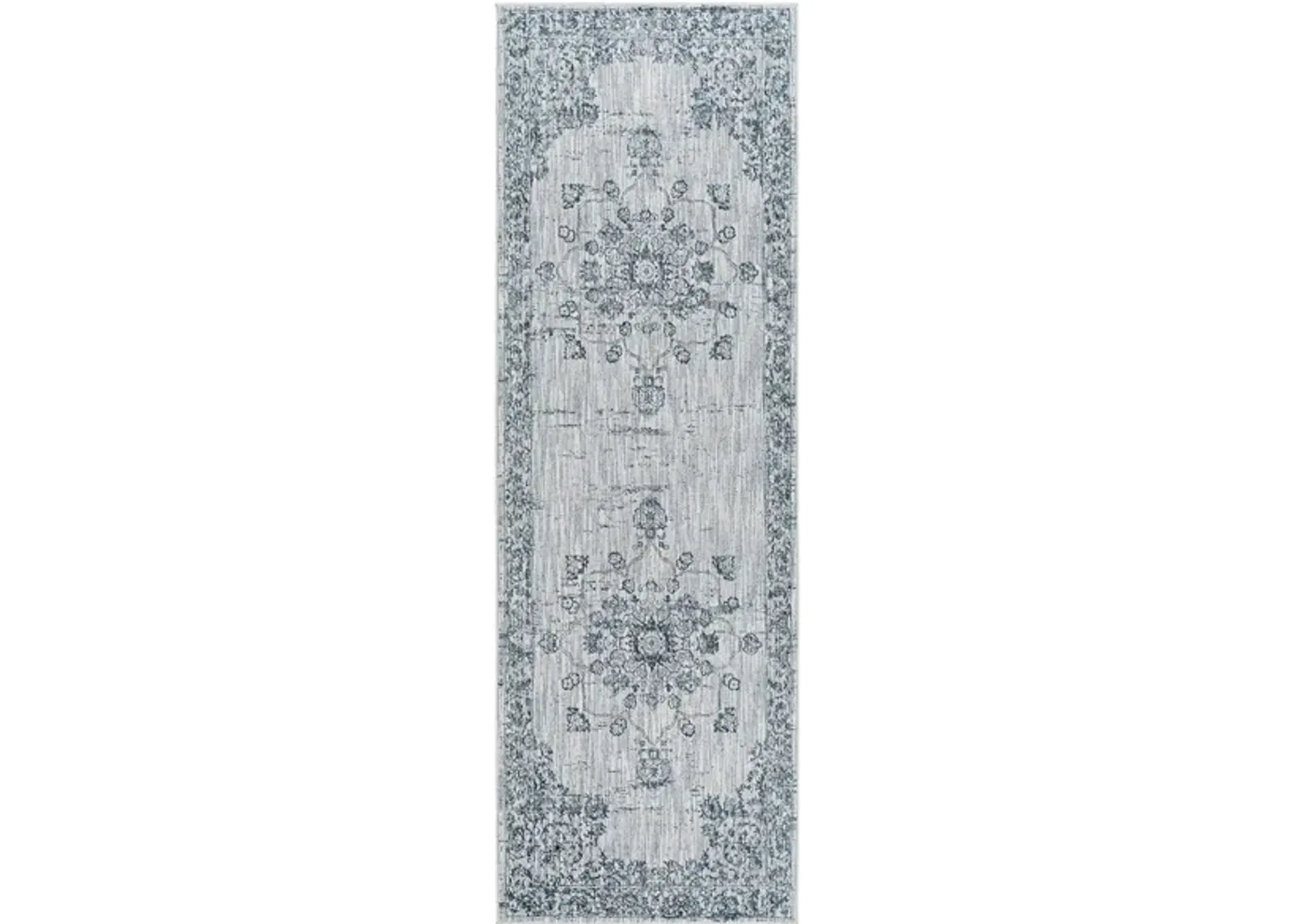 Laila Rug in Navy, Teal, Light Gray, Medium Gray, Beige, Taupe, Cream by Surya