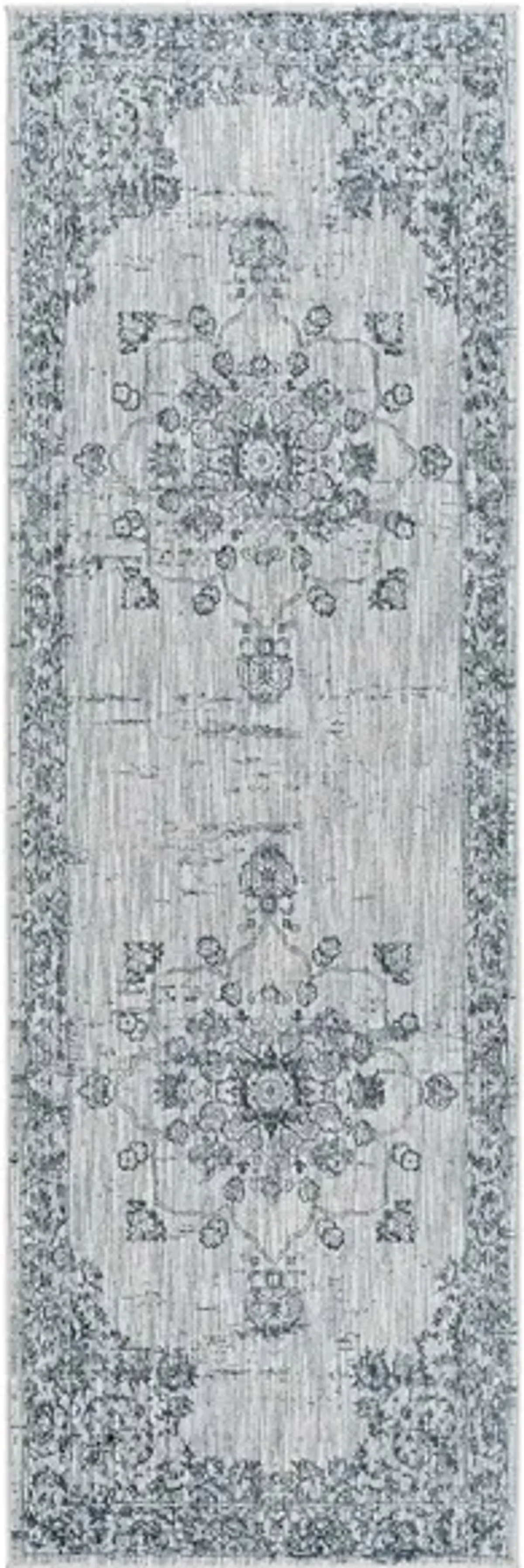 Laila Rug in Navy, Teal, Light Gray, Medium Gray, Beige, Taupe, Cream by Surya