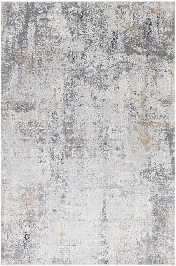 Norland Selby Rug in Light Gray, Charcoal, Navy, Butter, Cream by Surya