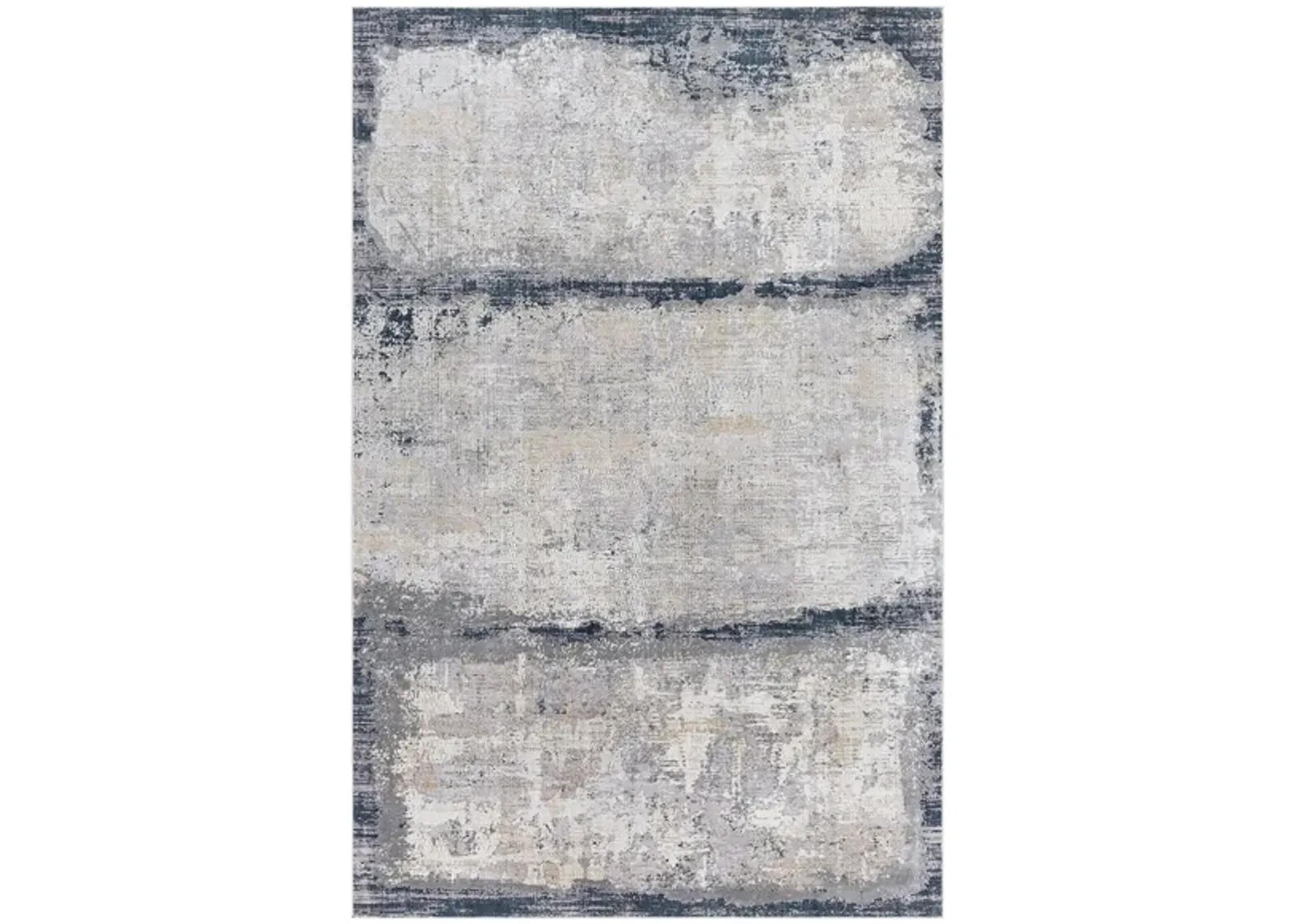 Norland Panel Rug in Charcoal, Light Gray, Khaki, Cream, Navy by Surya