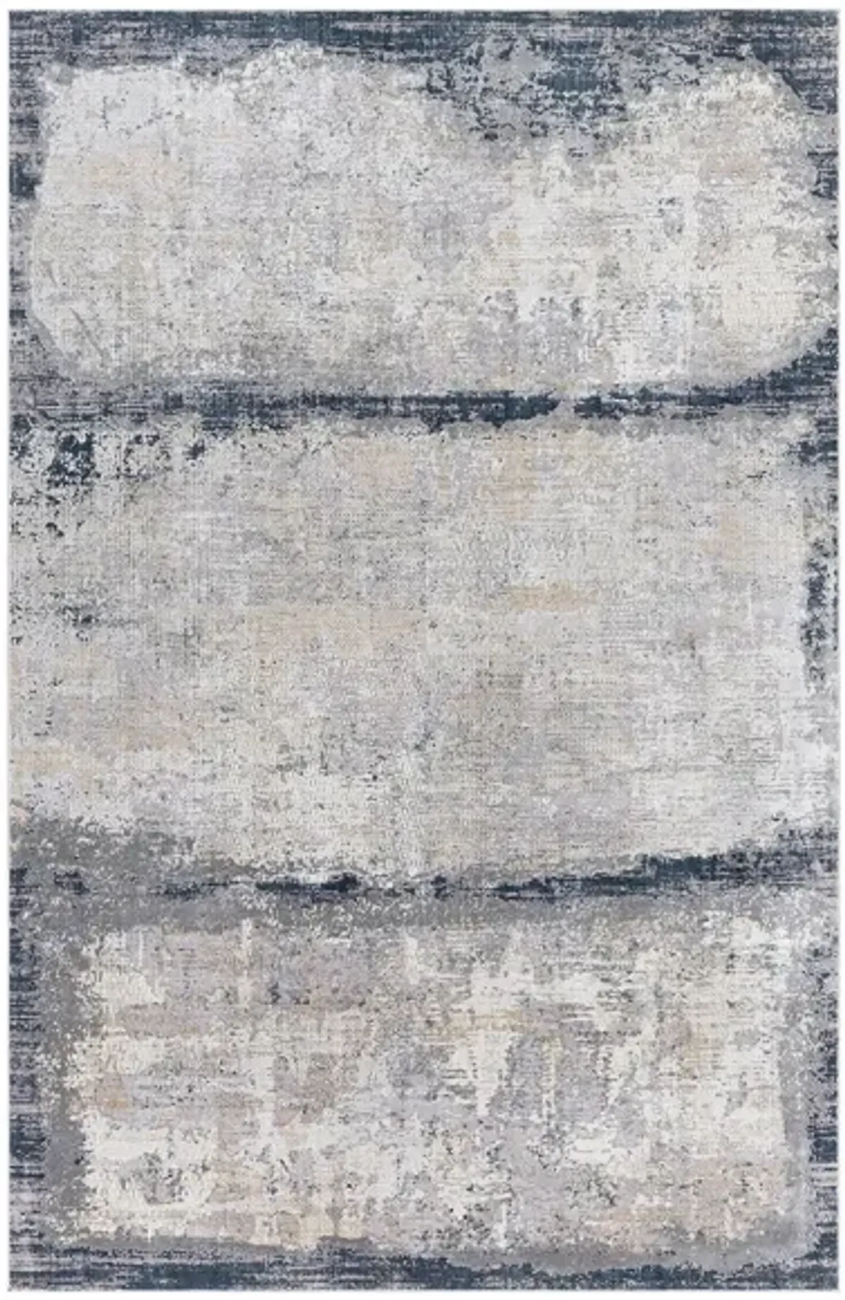 Norland Panel Rug in Charcoal, Light Gray, Khaki, Cream, Navy by Surya