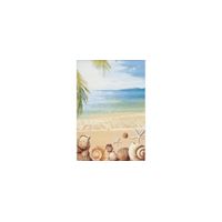 Barbados Shell Indoor/Outdoor Area Rug in Gold / Blue by Safavieh