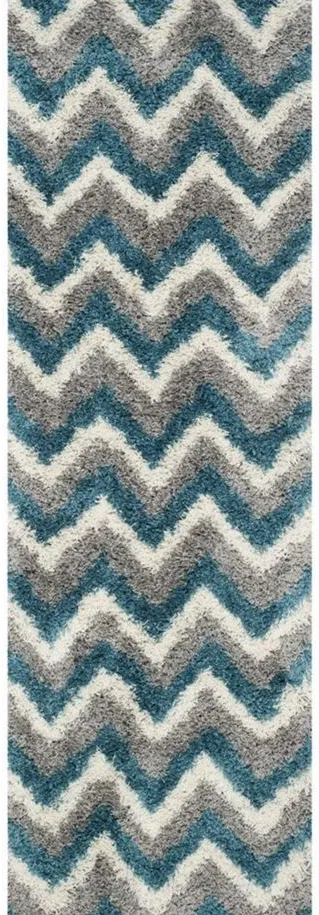 Mikaelson Shag Rug in Blue by Safavieh