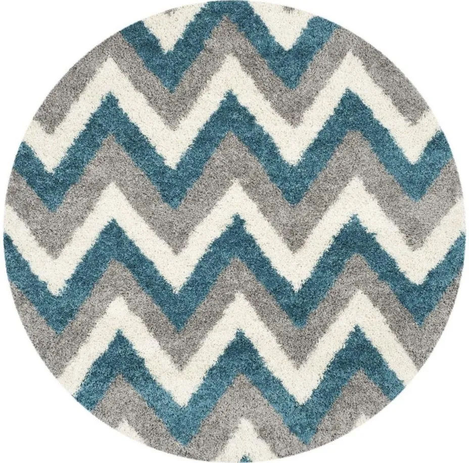 Mikaelson Shag Rug in Blue by Safavieh