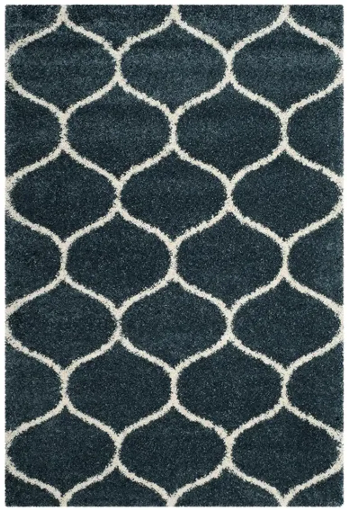 Hudson Shag Area Rug in SlateBlue/Ivory by Safavieh