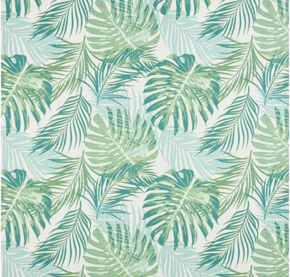 Barbados Cove Indoor/Outdoor Area Rug in Green / Teal by Safavieh