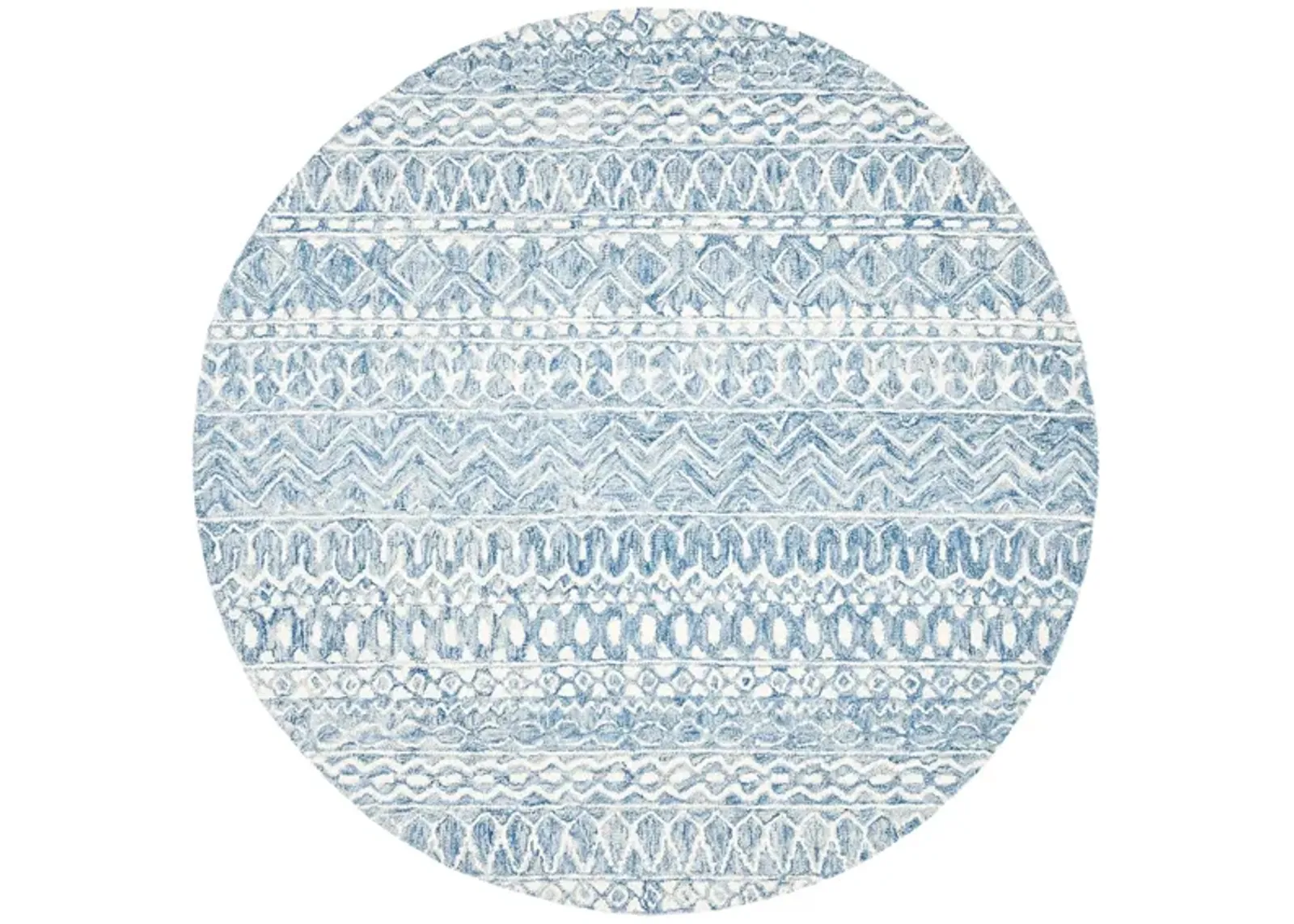 Strobe Area Rug in Blue & Cream by Safavieh