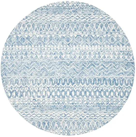 Strobe Area Rug in Blue & Cream by Safavieh