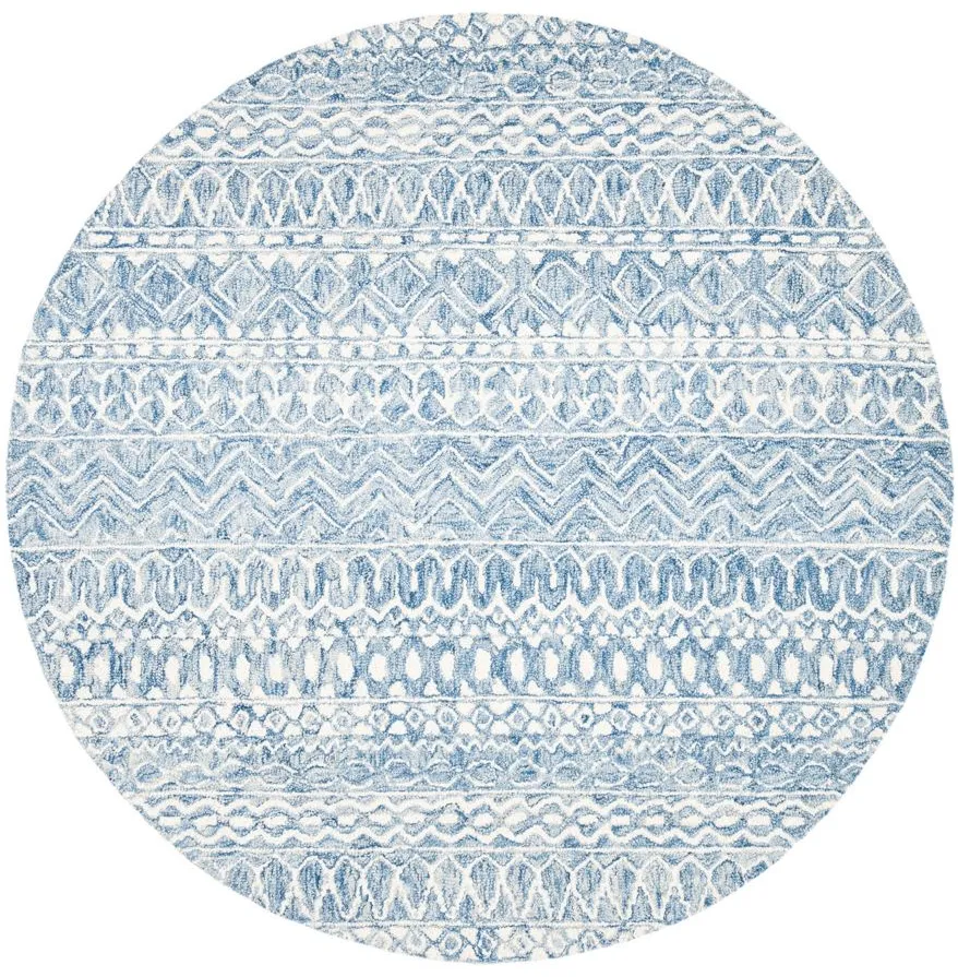 Strobe Area Rug in Blue & Cream by Safavieh