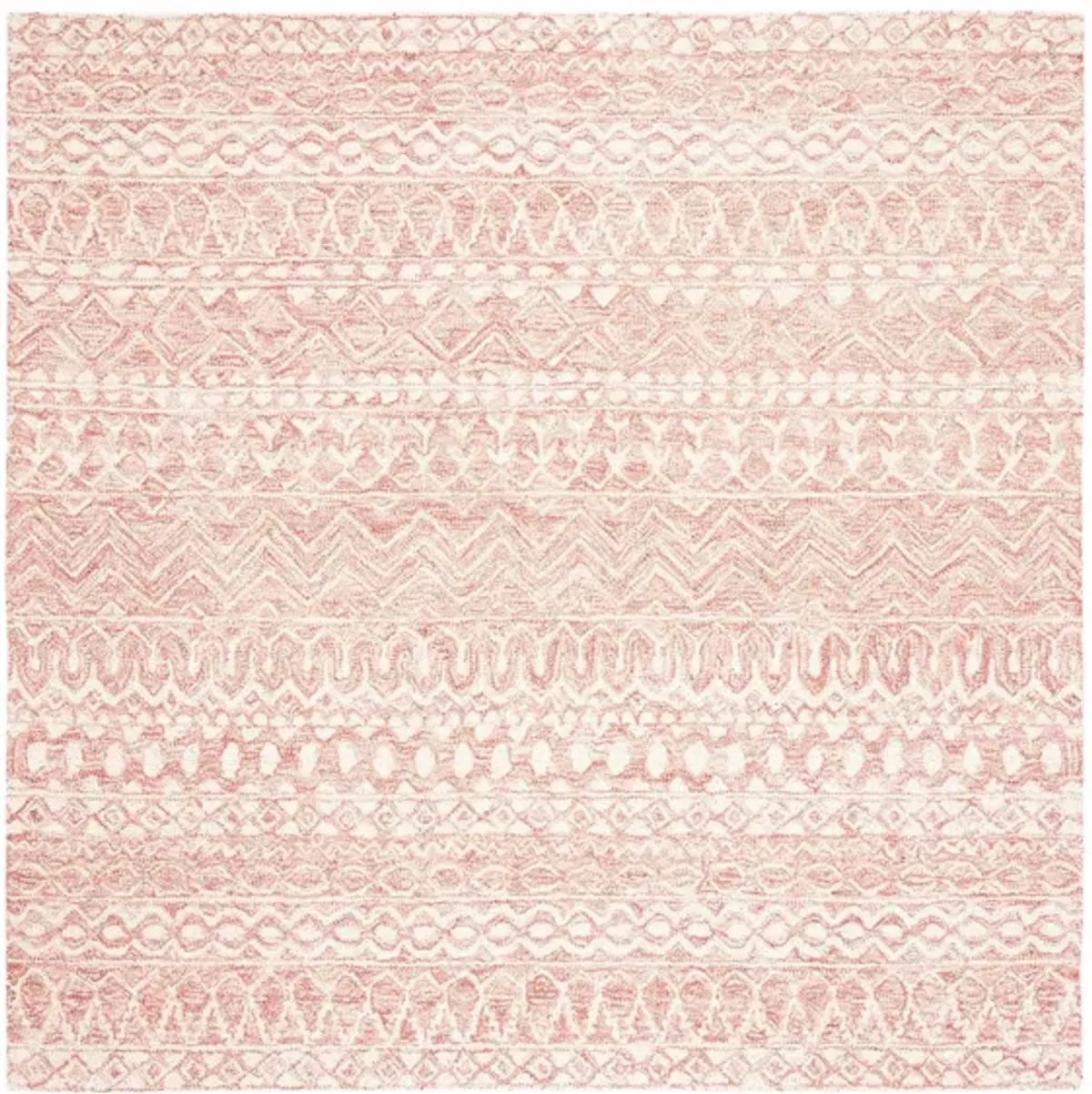 Strobe Area Rug in Pink & Cream by Safavieh