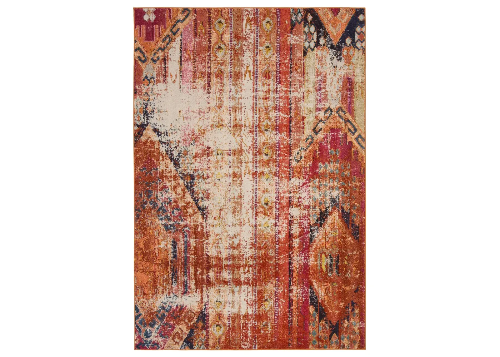 Monaco Area Rug in Orange/Multi by Safavieh