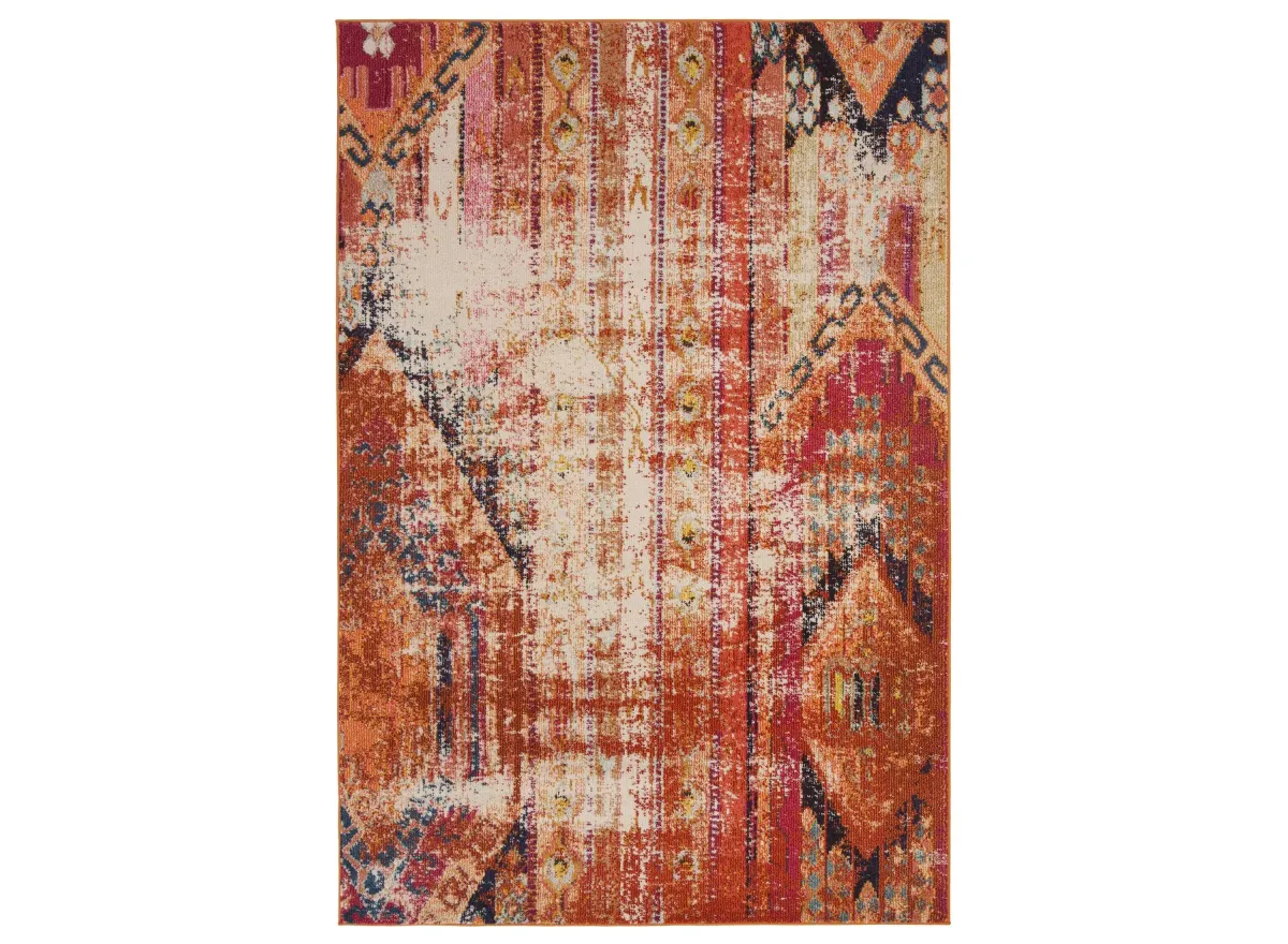 Monaco Area Rug in Orange/Multi by Safavieh