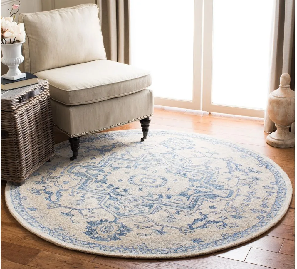 MC Area Rug in Ivory & Blue by Safavieh