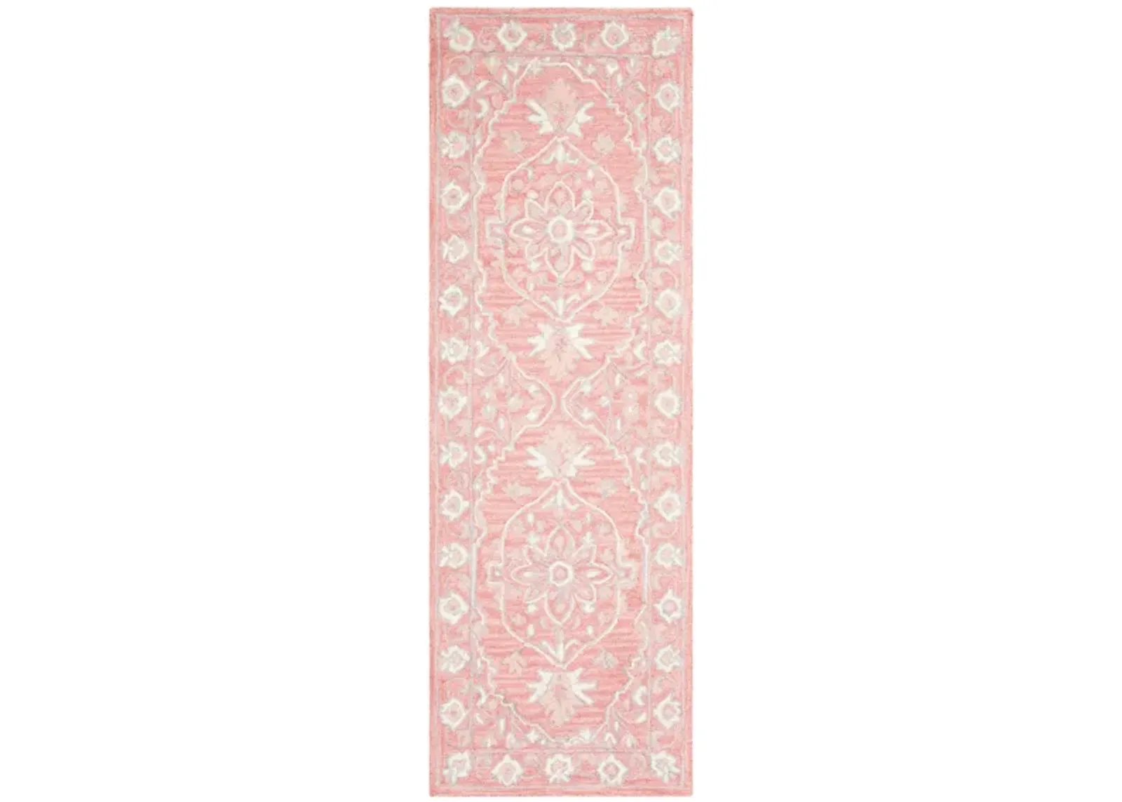 Kilimanjaro Runner Rug in Pink & Ivory by Safavieh