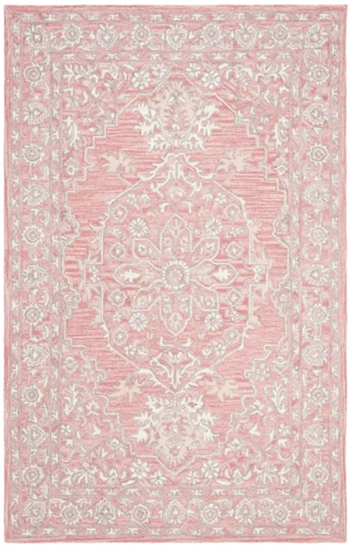 Kilimanjaro Area Rug in Pink & Ivory by Safavieh