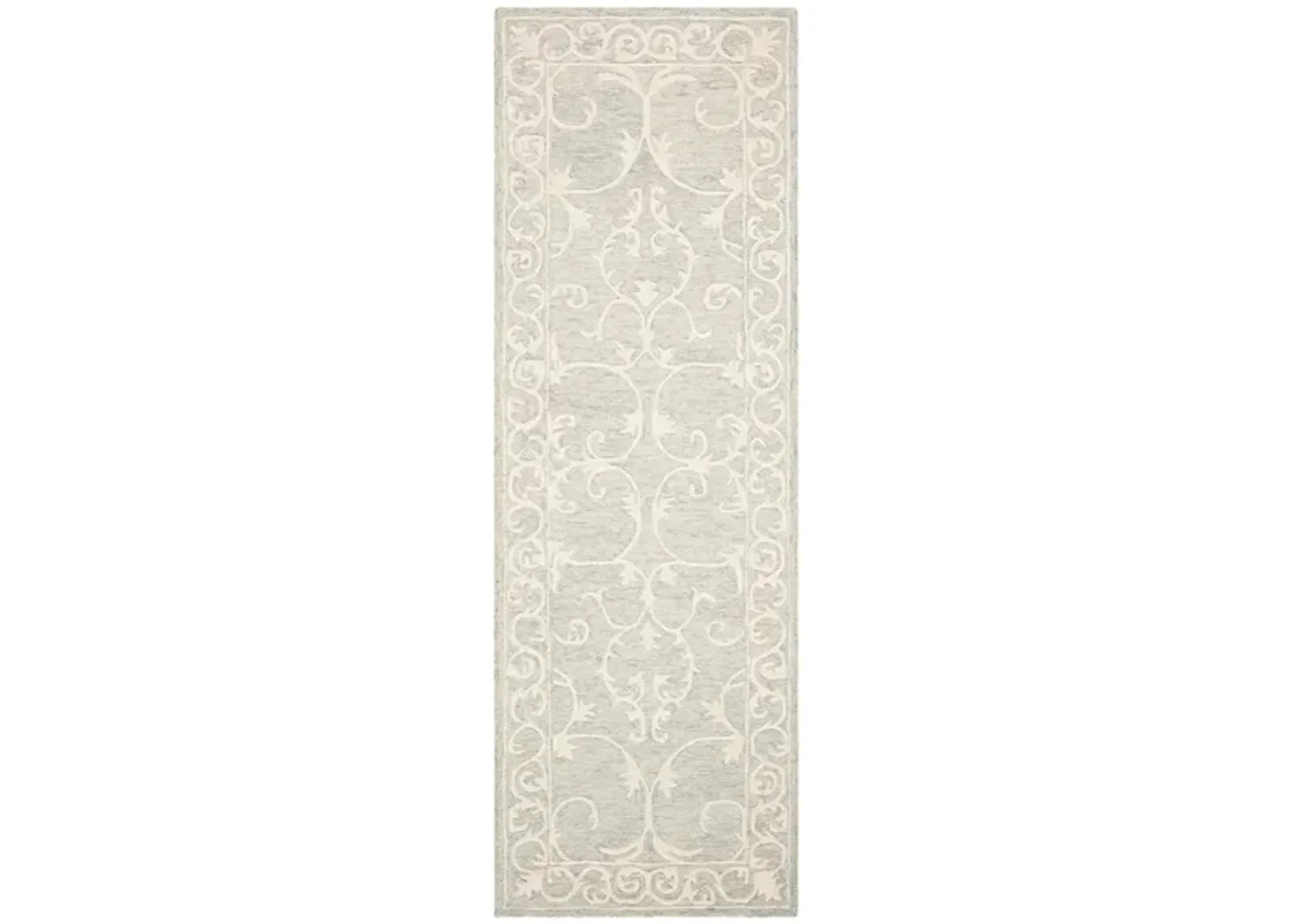 Shinjuku Runner Rug in Light Gray & Ivory by Safavieh