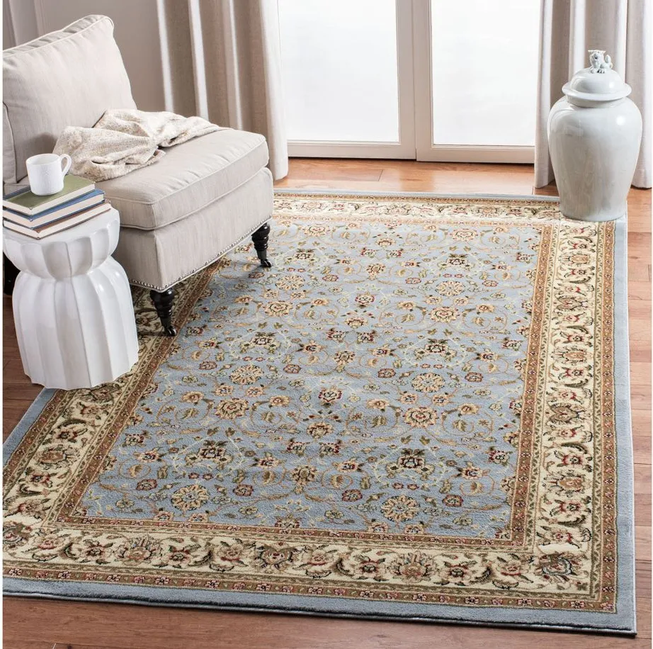 Wimbledon Area Rug in Light Blue / Ivory by Safavieh