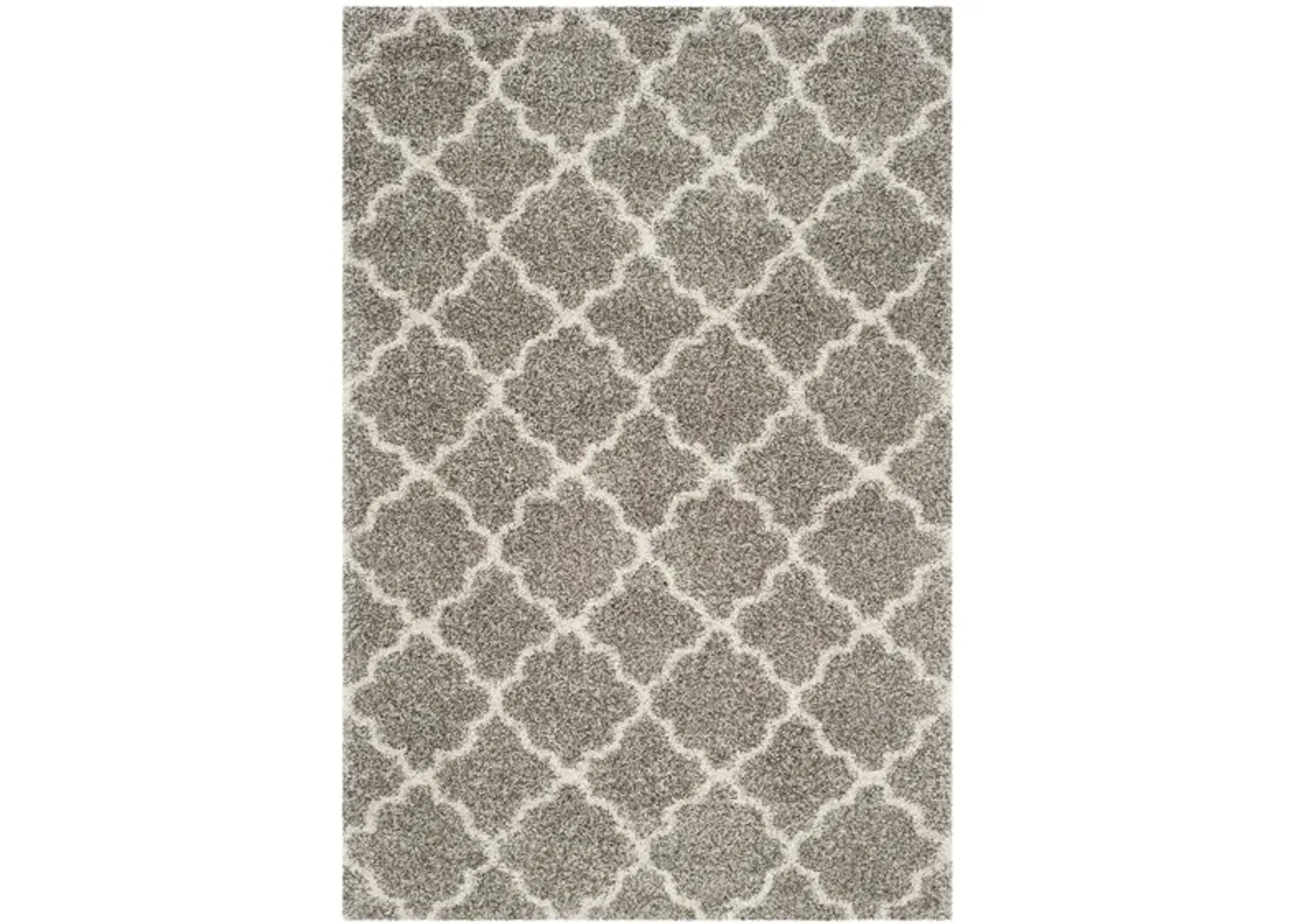 Hudson Shag Area Rug in Grey/Ivory by Safavieh