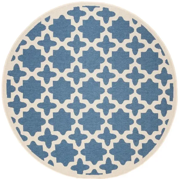Courtyard Tile Indoor/Outdoor Area Rug Round