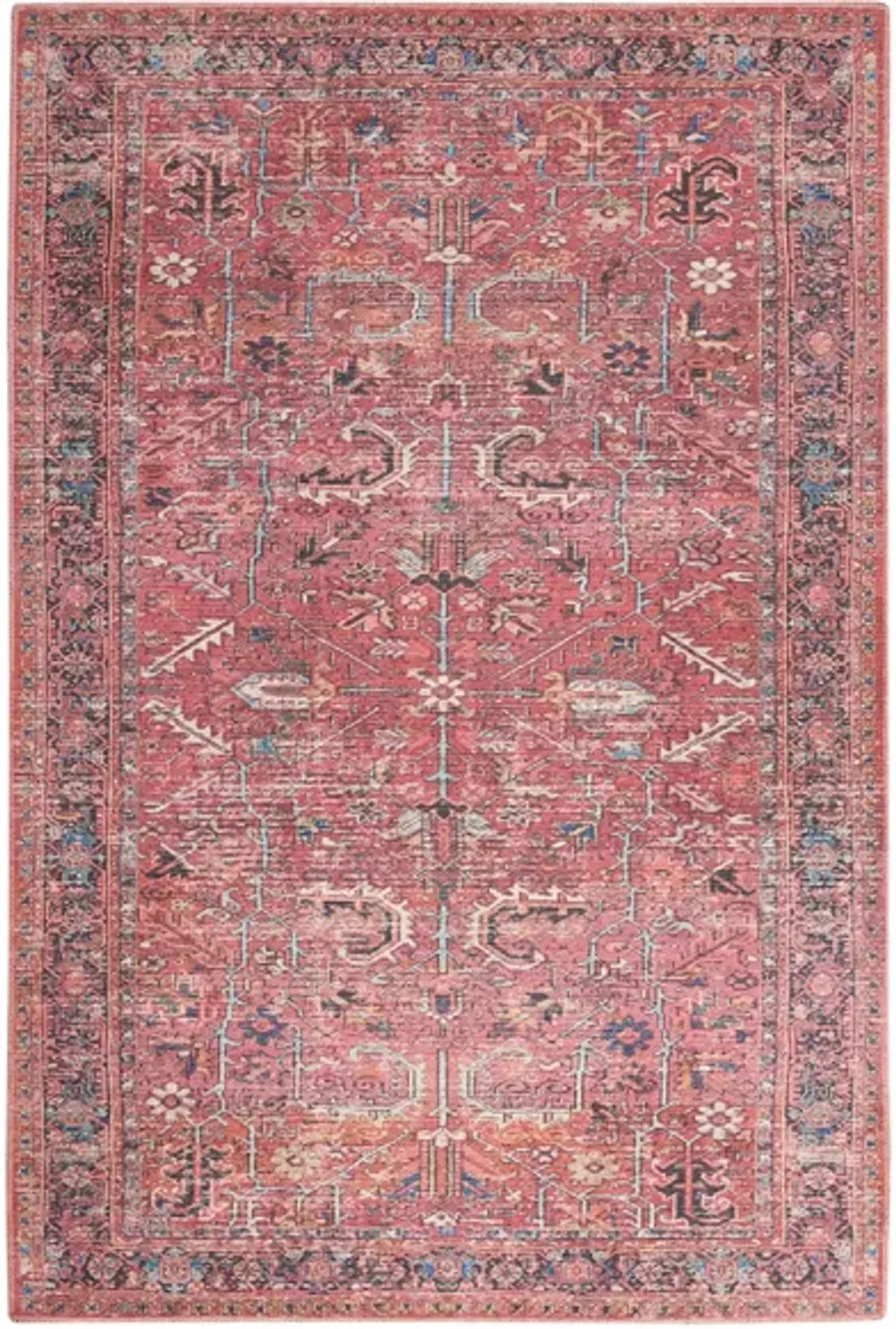 Nicole Curtis Aarquelle Area Rug in Brick by Nourison