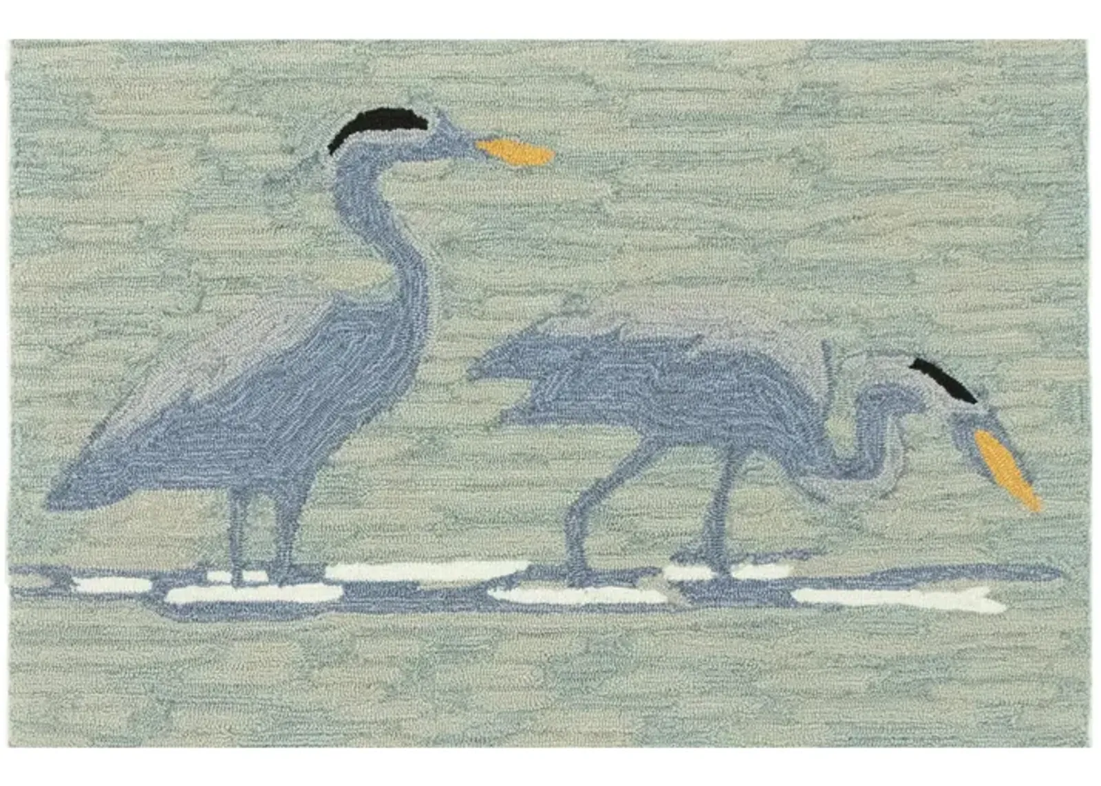 Liora Manne Blue Heron Front Porch Rug in Lake by Trans-Ocean Import Co Inc