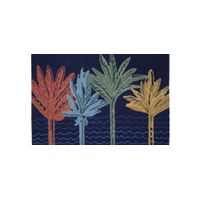Liora Manne Palms Front Porch Rug in Navy by Trans-Ocean Import Co Inc