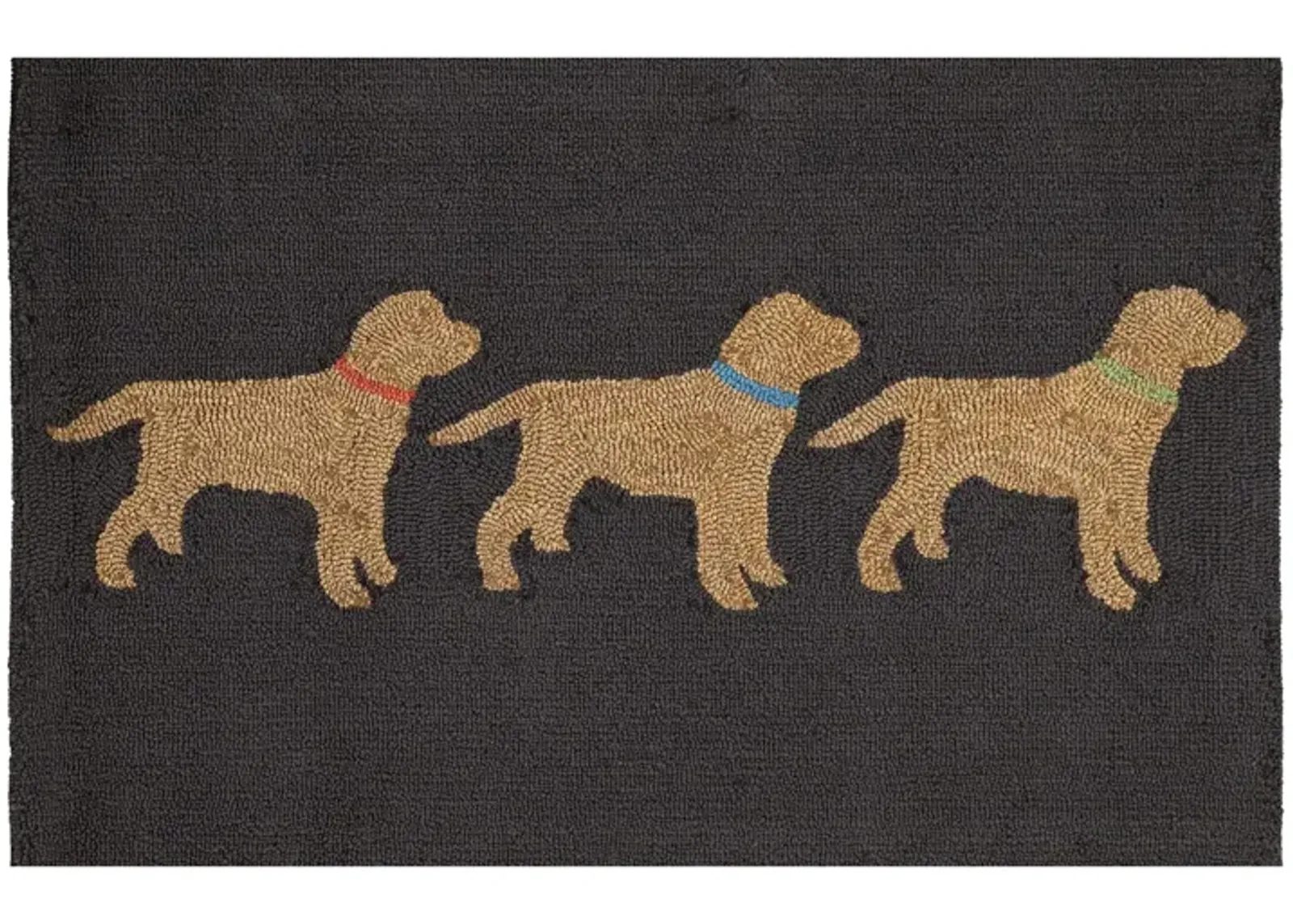 Liora Manne Yellow Labs Front Porch Rug in Charcoal by Trans-Ocean Import Co Inc