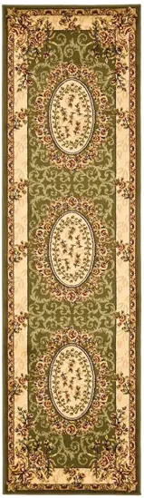 Azura Runner Rug in Sage / Ivory by Safavieh