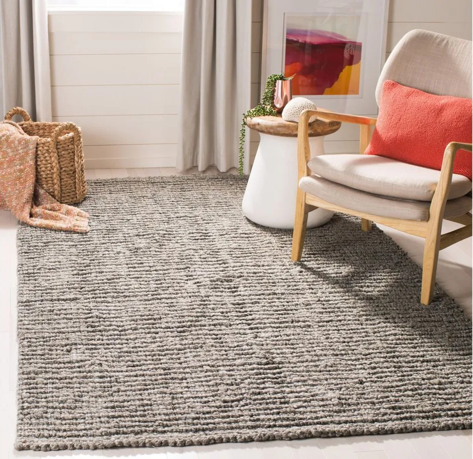 Natural Fiber Area Rug in LightGrey by Safavieh