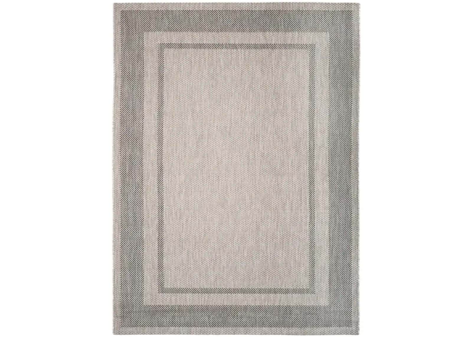 Courtyard Edging Indoor/Outdoor Area Rug in Beige & Black by Safavieh