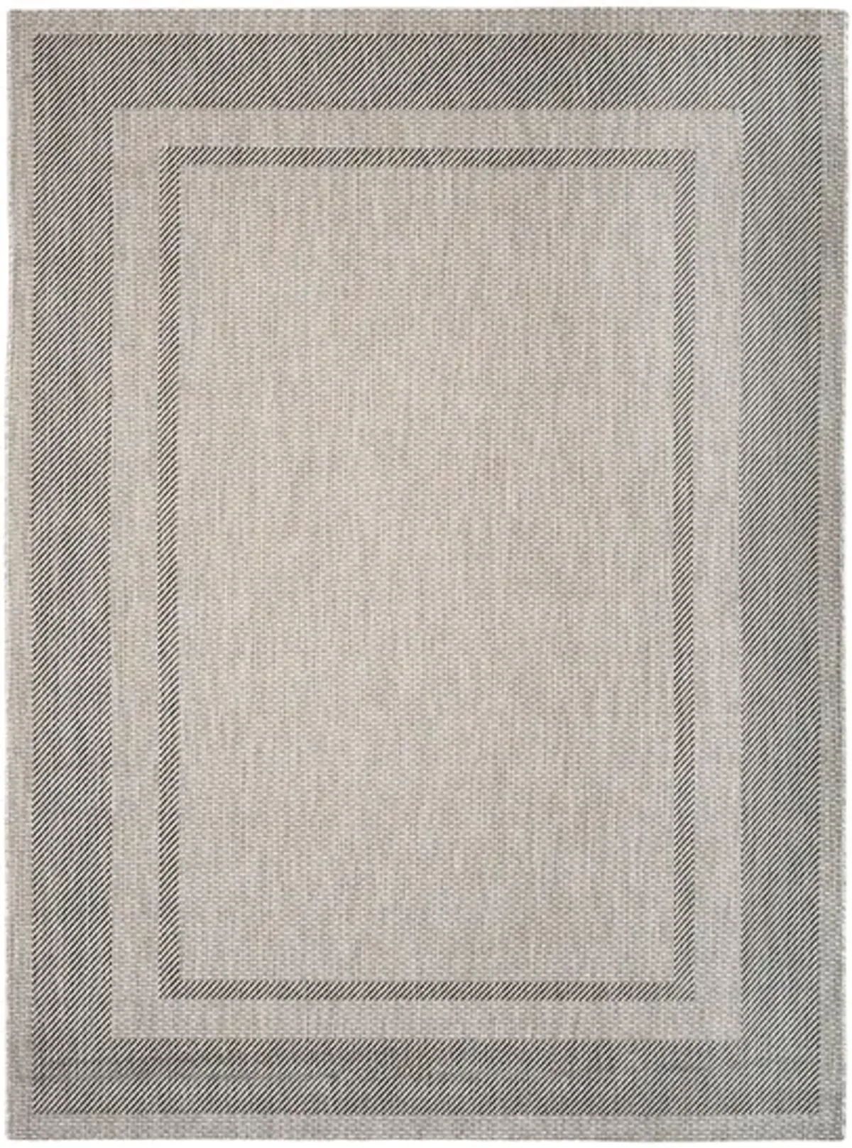 Courtyard Edging Indoor/Outdoor Area Rug in Beige & Black by Safavieh