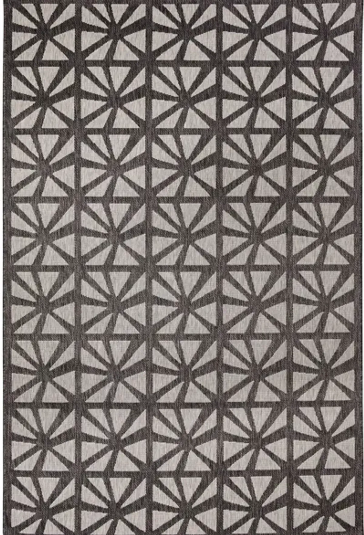 Carmel Tonga Tile Indoor/Outdoor Rug in Black by Trans-Ocean Import Co Inc