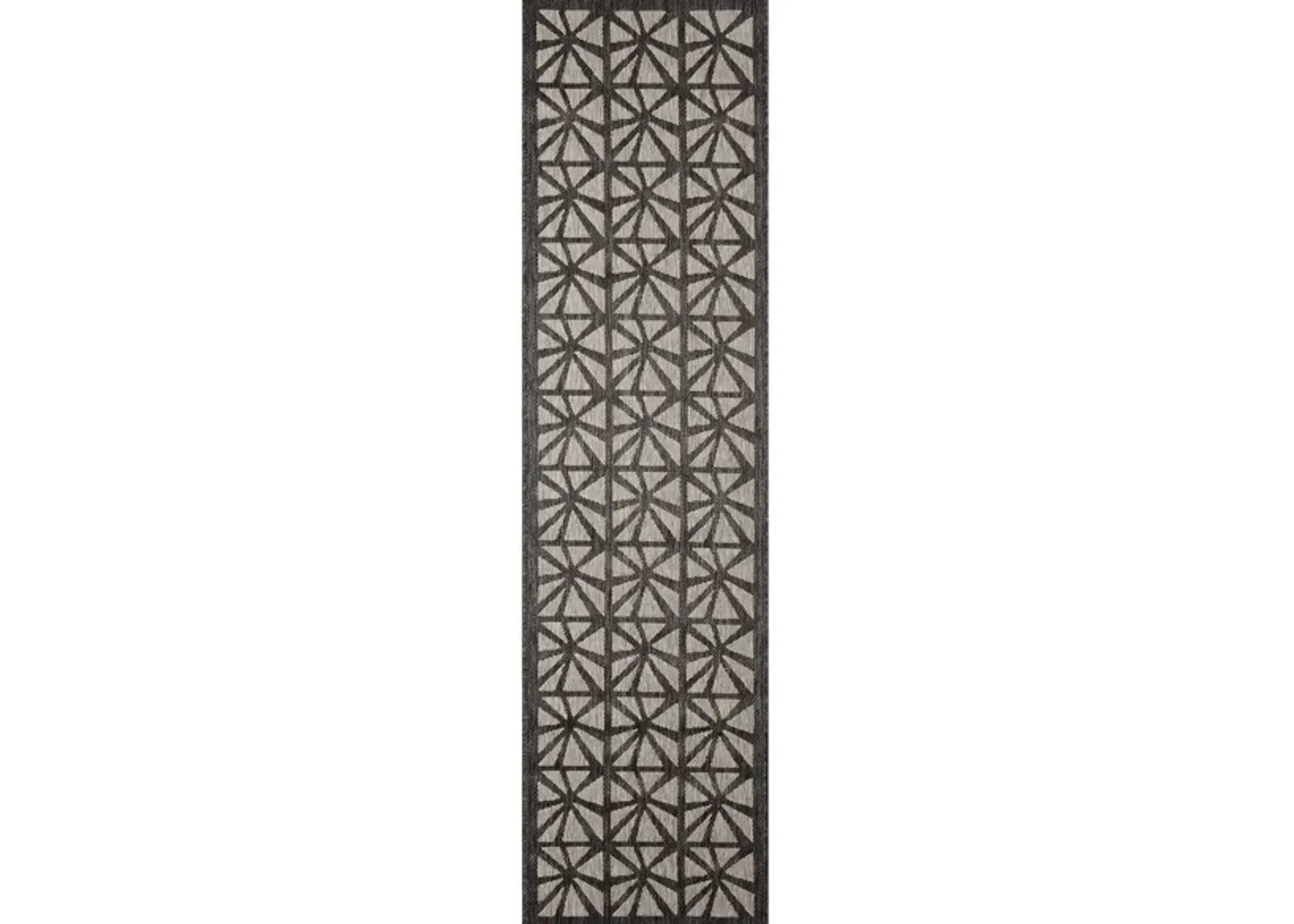 Carmel Tonga Tile Indoor/Outdoor Rug in Black by Trans-Ocean Import Co Inc