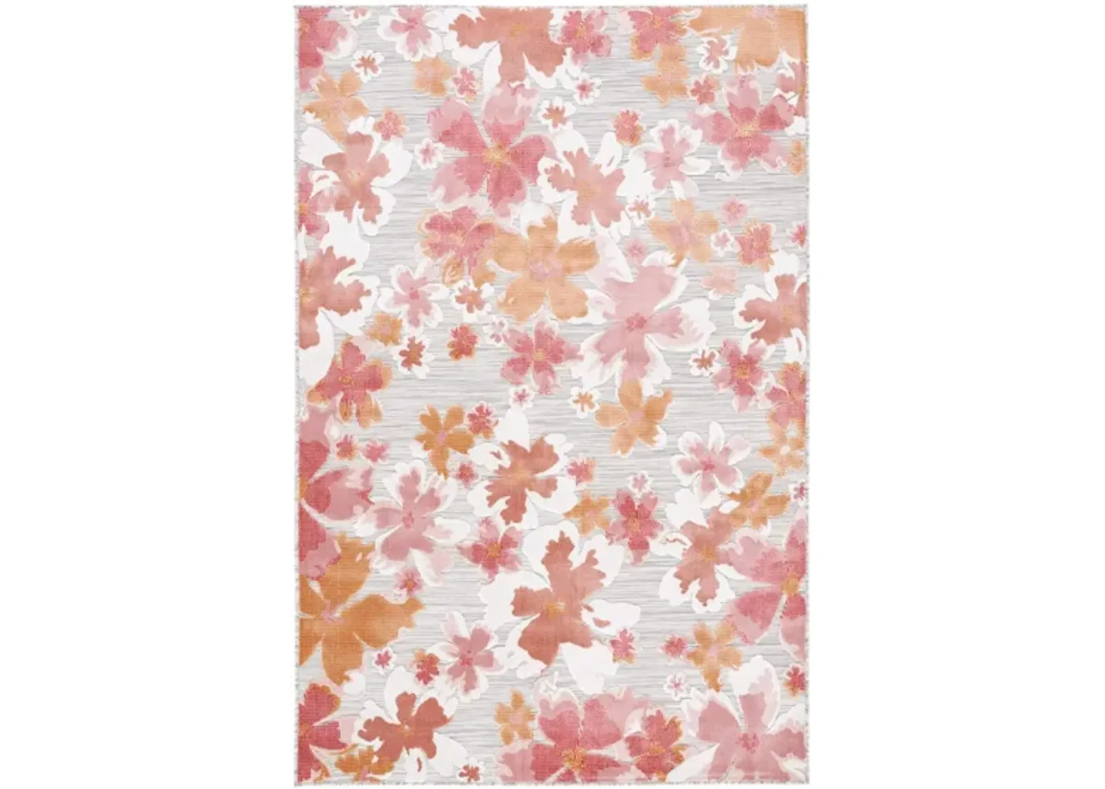 Cabana IV Area Rug in Gray & Rose by Safavieh