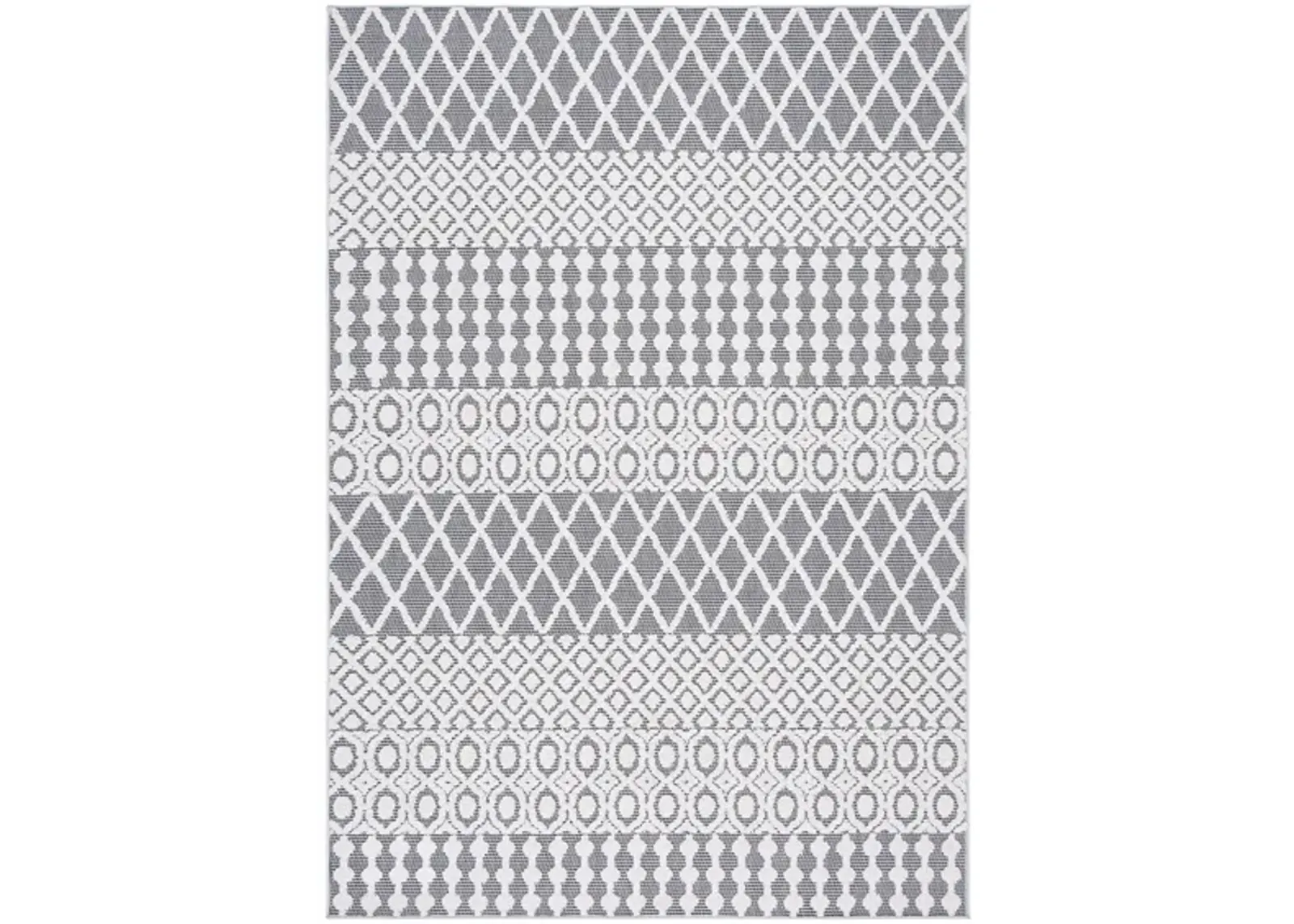 Cabana IV Area Rug in Ivory & Gray by Safavieh