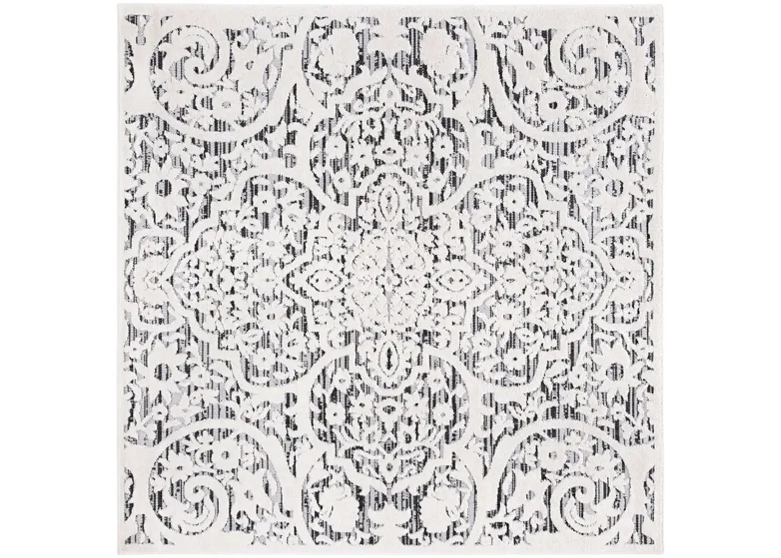 Cabana IV Area Rug in Ivory & Gray by Safavieh