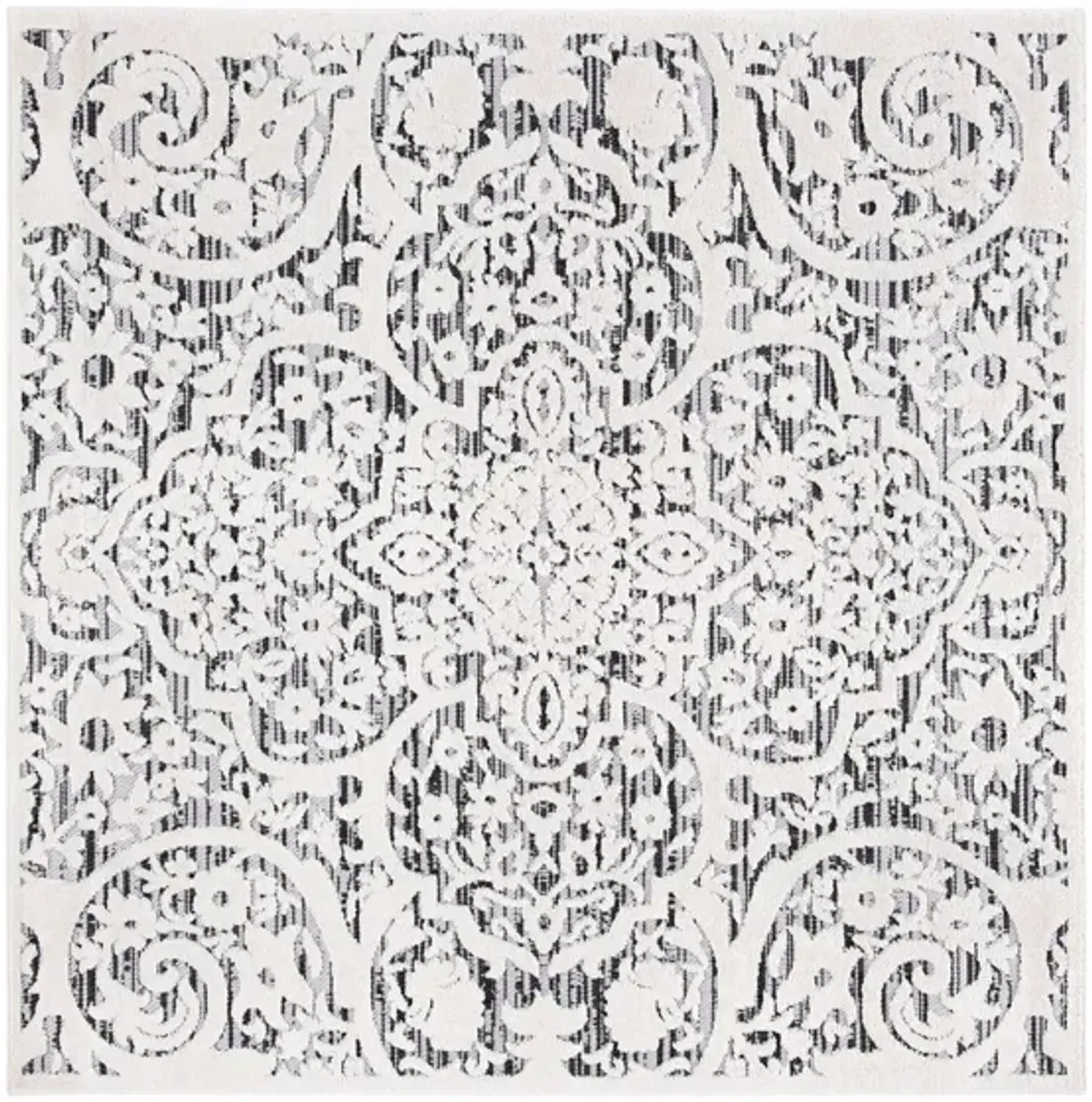 Cabana IV Area Rug in Ivory & Gray by Safavieh