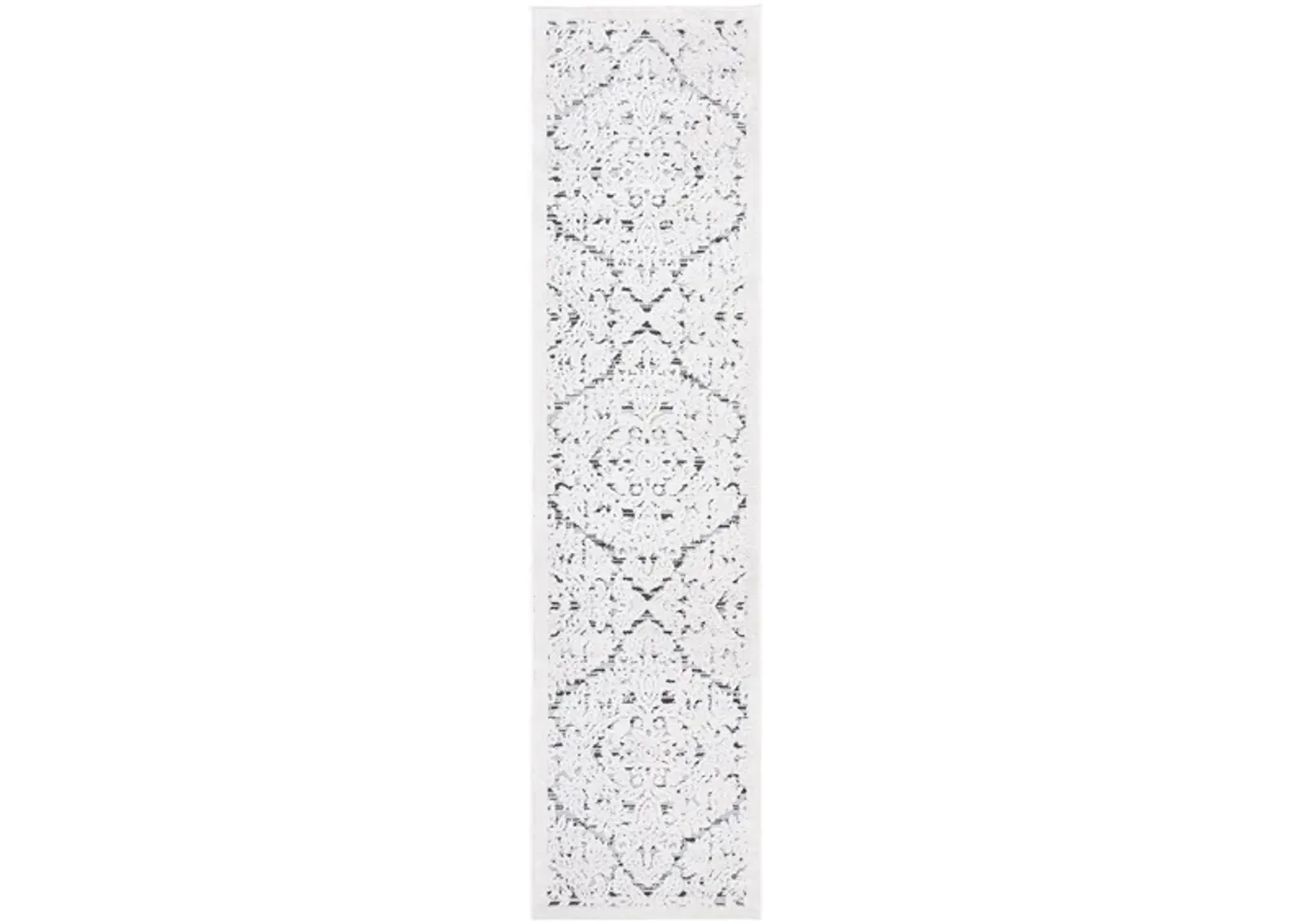 Cabana Runner Rug in Ivory & Gray by Safavieh