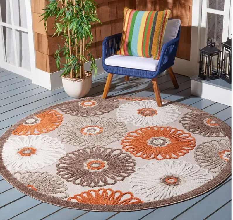 Cabana IV Area Rug in Beige & Orange by Safavieh