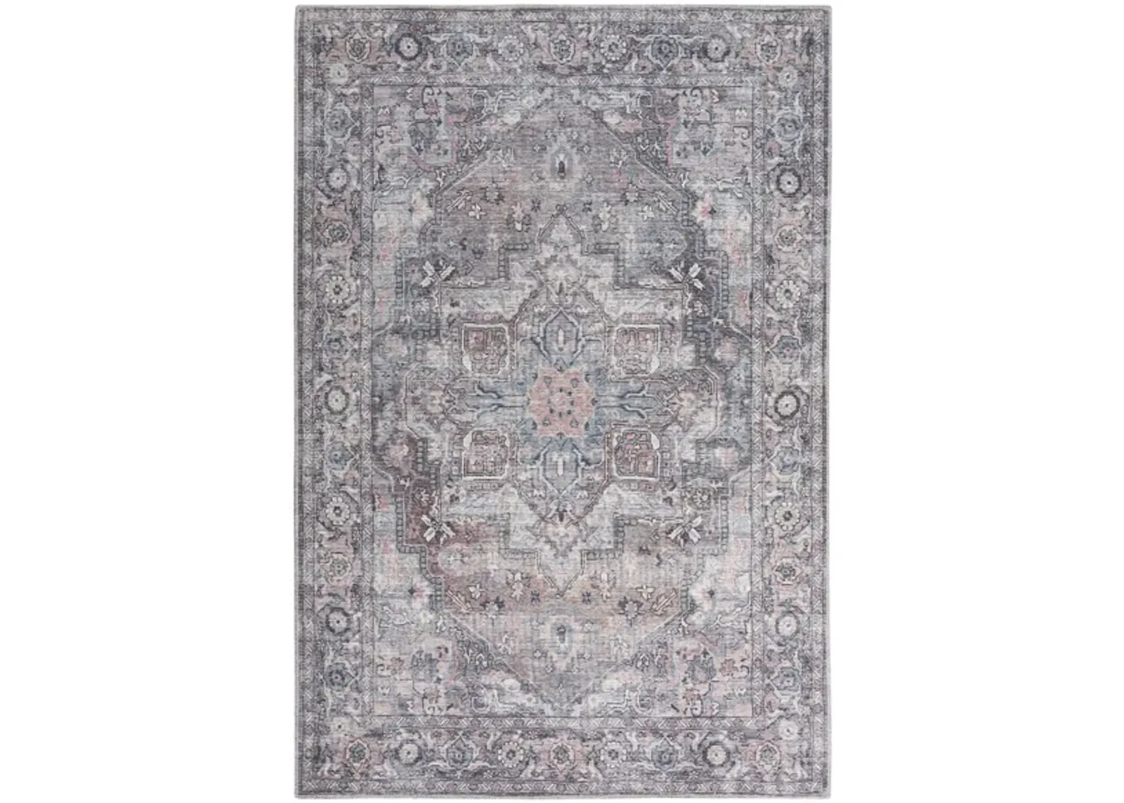 Nicole Curtis Stopher Area Rug in Gray by Nourison