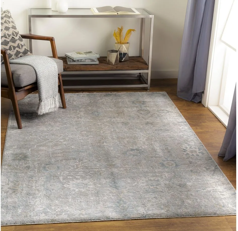 Glynn Andor Area Rug in Sage, Khaki, Denim, Gray by Surya