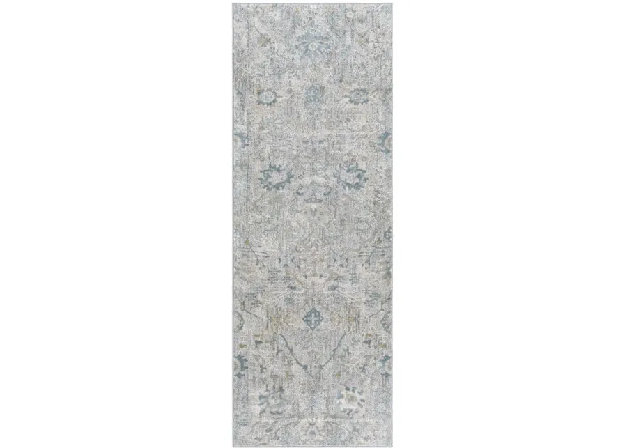 Glynn Andor Area Rug in Sage, Khaki, Denim, Gray by Surya