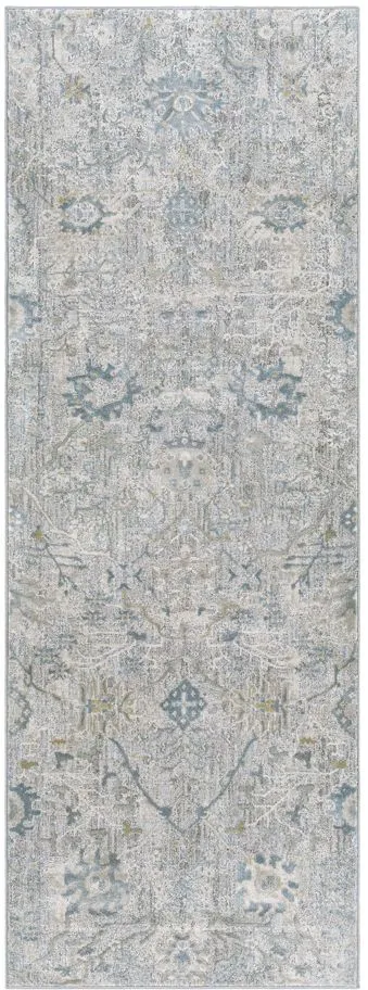 Glynn Andor Area Rug in Sage, Khaki, Denim, Gray by Surya