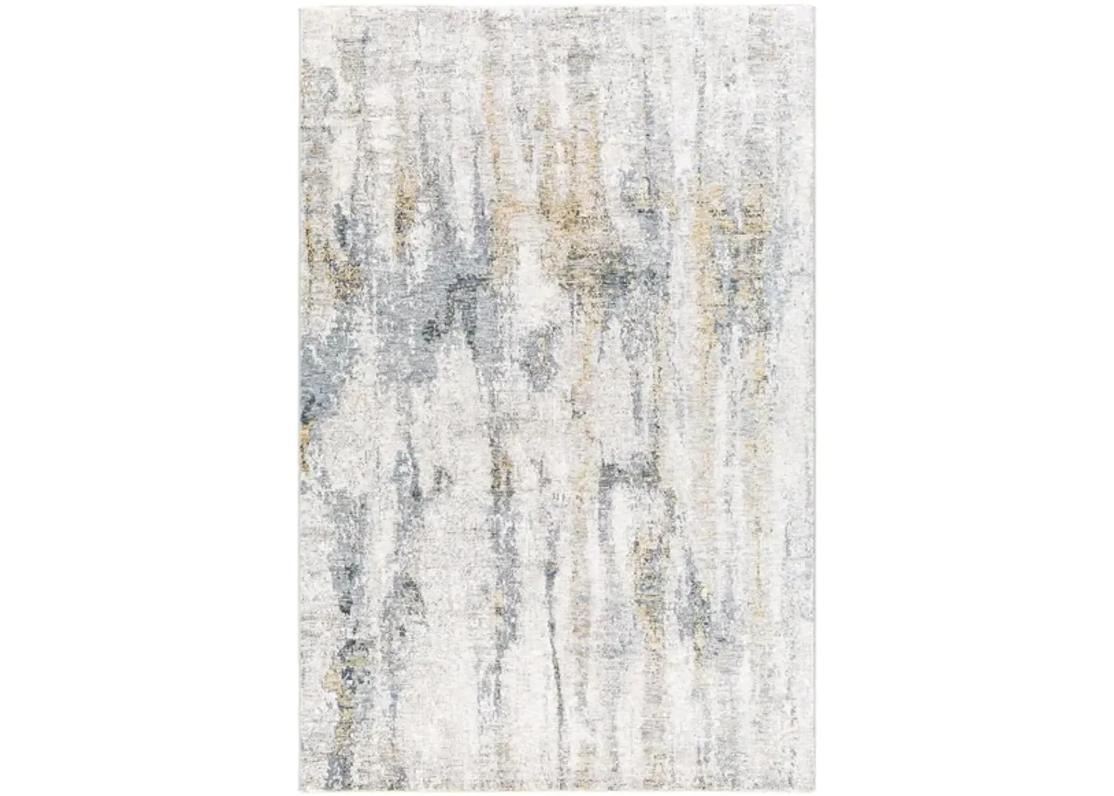 Caerdyf Whitland Area Rug in Medium Gray, Denim, Tan by Surya